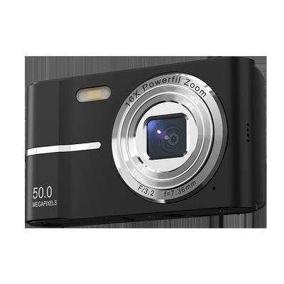 Şok geçirmez Kompakt Dijital Kamera Otomatik Odaklama 50MP 16X Başlangıç Fotoğrafçılığı